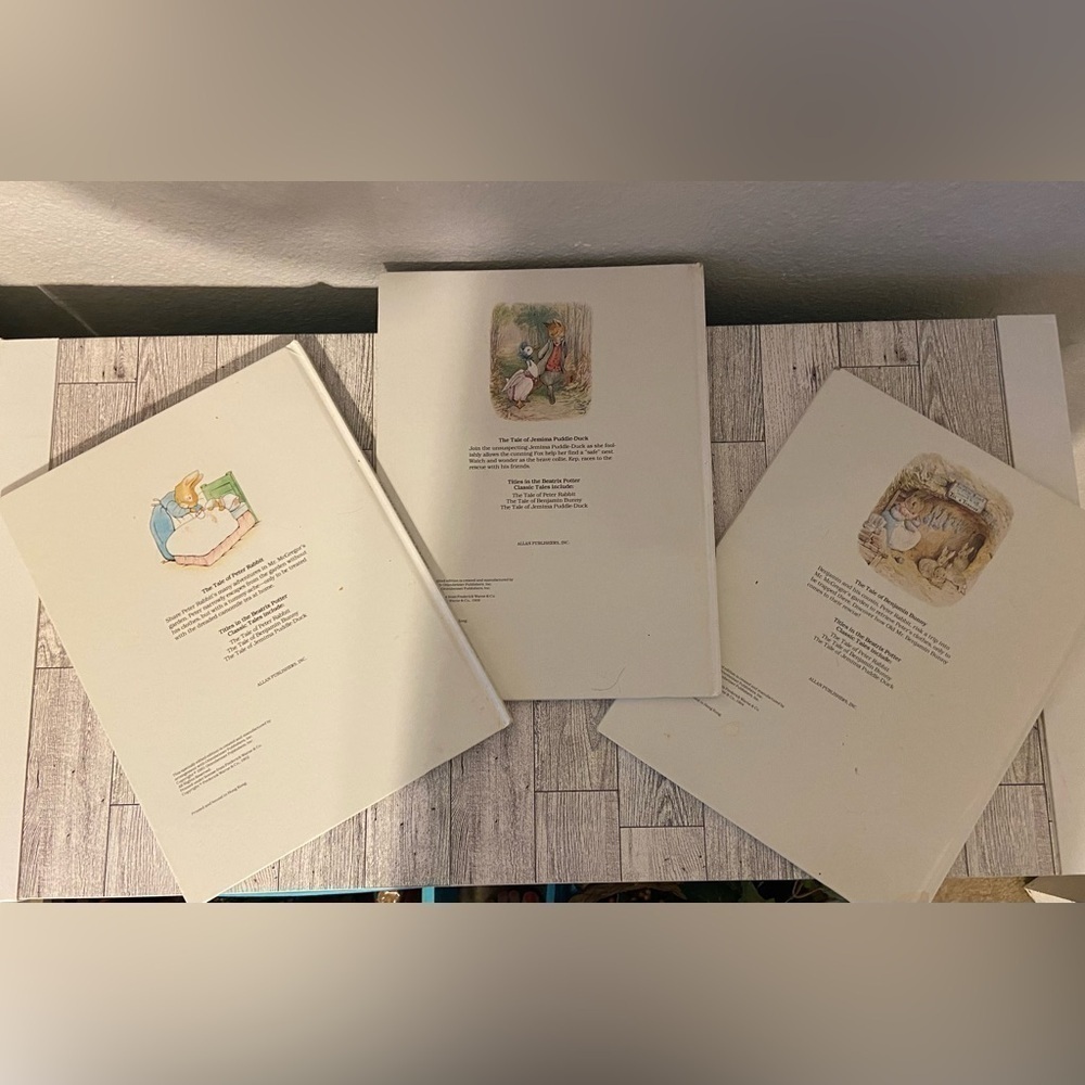 3 Book Lot Beatrix Potter Tale Peter Rabbit Hardback Illustrated - Picture 2 of 2